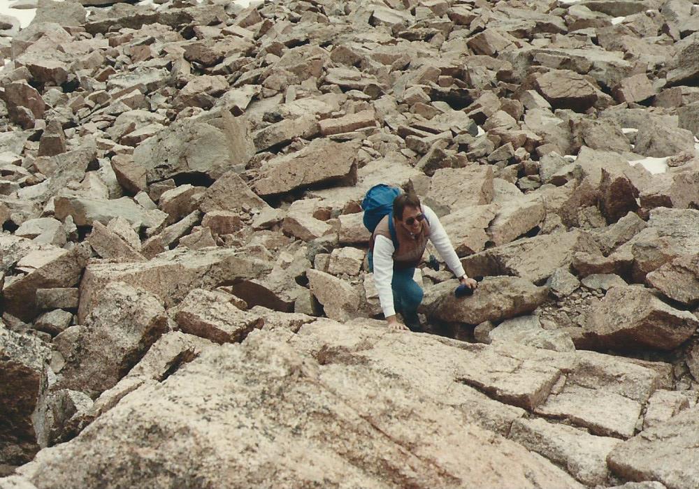 In the Boulder Field of Long's Peak