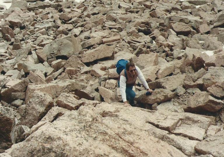 In the Boulder Field of Long's Peak