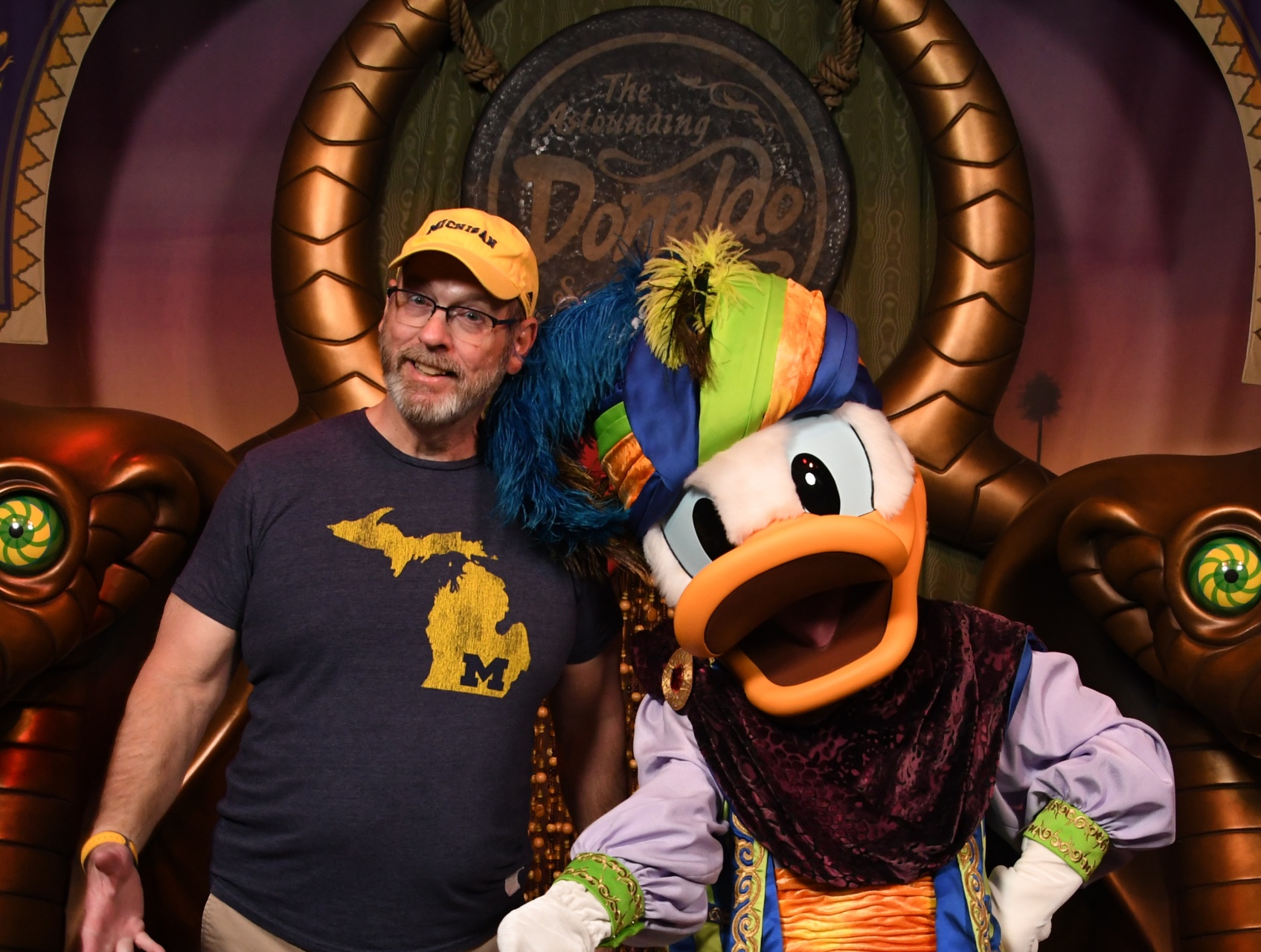Dave with Donald Duck.