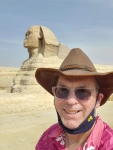 Dave in front of the sphinx